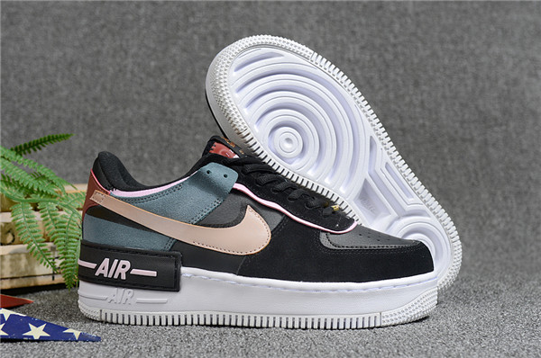 Women's Air Force 1 Low Top Black Shoes 033 Women's Air Force 1 Low Top Black Shoes 033